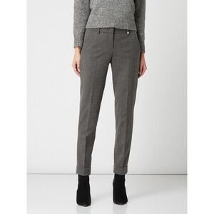 Raffaello Rossi Size 38 US 8 Dora Pants Trousers Tapered Leg Anthracite Melange